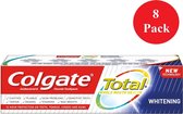 8 x 75ml Colgate Total Advanced Whitening Toothpaste - Voordeelpakket