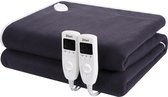 Zilan - Elektrische deken - Elektrische deken 2 persoons - 160 x 140 cm - snelle opwarmtijd - wasbaar - 120 Watt - Zwart