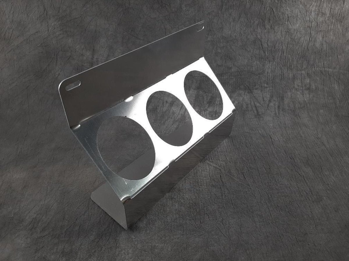 Spuitbushouder 3x70mm aluminium