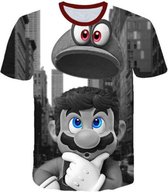 Mario t-shirt - Mario vliegende hoed - 140 - kinderen - kleding - mode - Mario - korte mouw