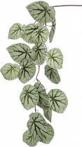 Kunstblad Begonia - Polyester - Groen - 110 cm hoog