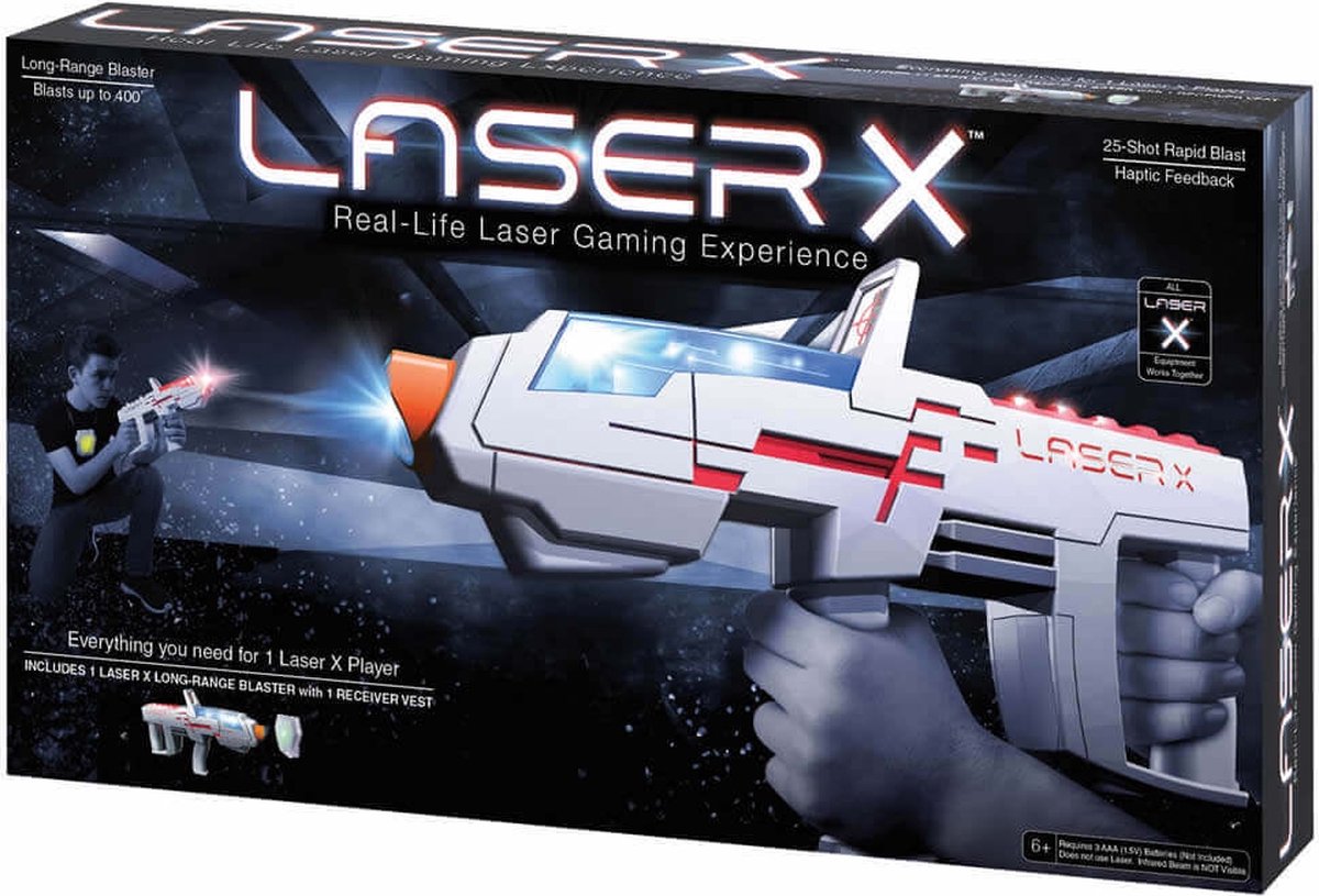salto Blind bevroren Laser X Long Range Blaster - lasergame speelgoed - Laser X game | bol.com