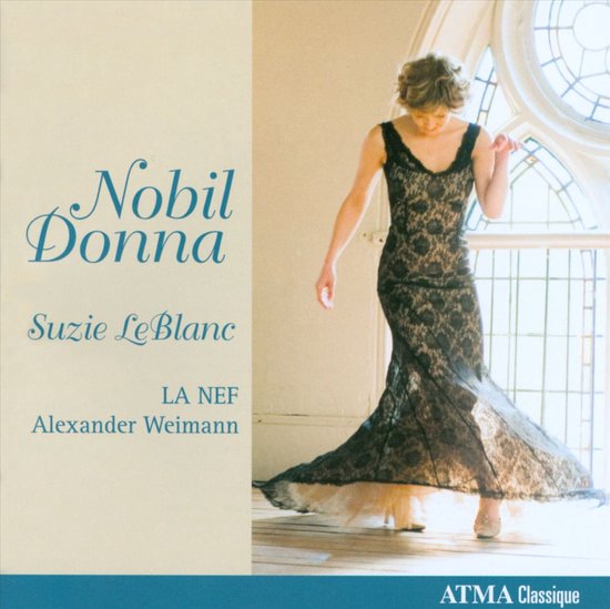 Nobil Donna Suzie LeBlanc LA NEF Alexander Weimann op ATMA Classique, vrouw in zwarte kanten jurk.