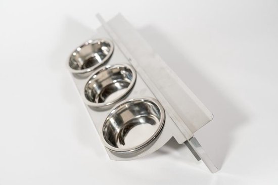 Plateau tournant Black Beauty Vogel Feeder en acier inoxydable - 3 plateaux en acier inoxydable