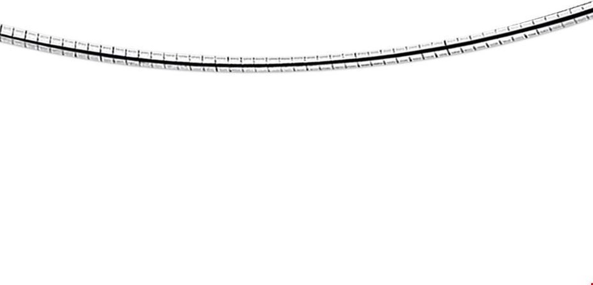 The Jewelry Collection Ketting Omega Rond 2,0 mm - Zilver