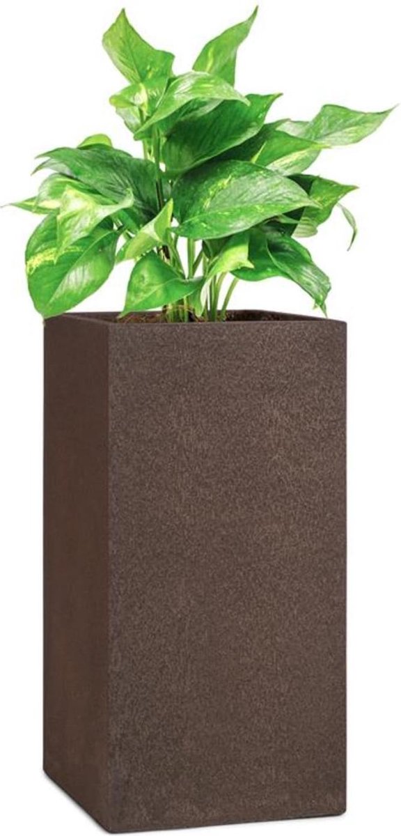 blumfeldt Solid Grow Rust plantenbak 40 x 80 x 40 cm , UV- & vorstbescherming , Weerbestendig, fibreclay roestkleurig