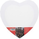 DONZA - Schildersdoek Hart - Canvas hart - 29 x 29 - Schildersdoek Bleiswijck - Drievoudig geprepareerd - Schildercanvas - Schilder doek - Heart canvas - hartjesvorm