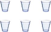 Duralex Picardie Waterglas 22 cl - 8,4cm - 6 stuks - Blauw Glas