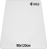 SWILIX ® Vloerbeschermer - Bureaustoelmat PVC - Vloermat - Voor Harde Vloeren - 90x120cm - Transparant