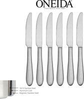 Oneida Easton Fine Flatware Dinner Messen Hoogglans 18/0 Stainless Steel - Set van 6