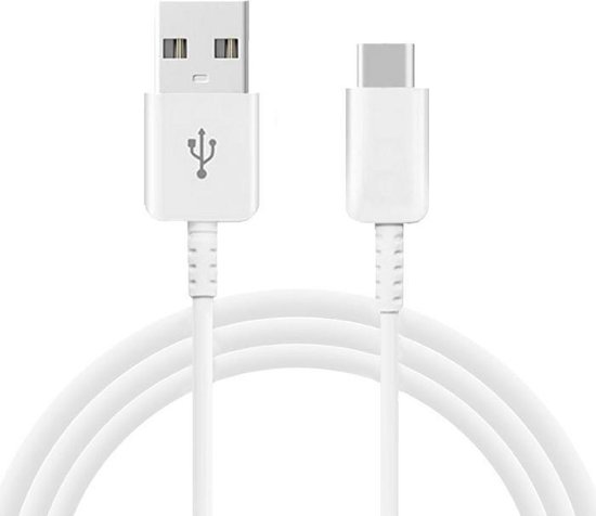 Samsung USB-C oplader kabel 1 meter data- en laadkabel type C naar USB-A wit  ook voor... | bol.com