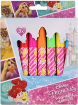 Uitwasbare Stiften | Washable Markers | Stiften Kinderen- 8 Stuks Disney Princess Prinsessen
