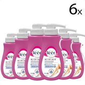 Veet - PURE - Ontharingscrème - Gevoelige Huid - Geen Geur van Ammoniak - 400 ml x6 - Voordeelverpakking