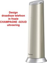 Panasonic KX-TGK220GN Single DECT-Draadloze telefoon met nummerherkenning en BEANTWOORDER; champagne