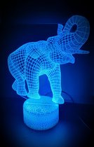 "WANDELENDE OLIFANT" 3D led lamp CRAQ