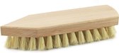 Schrobborstel hout met spitse neus - Schoonmaakartikelen/schoonmaakborstels - 22 x 2,5 cm