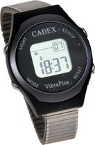Alarmhorloge volwassenen - Cadex Vibra Plus- 8 dagelijkse alarmen - lock functie- rekband