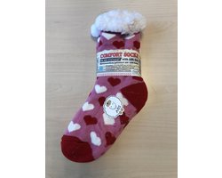 wintersok met fleece voering en anti-slip - sinterklaas - kerst