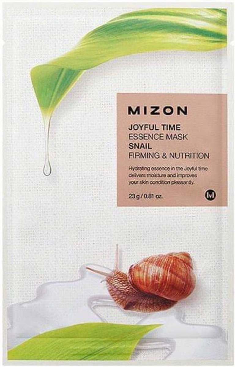 Mizon - 3D Face Mask with Joyful Time (Essence Mask Snail ) 23 grams (L)