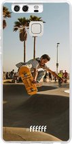 Huawei P9 Hoesje Transparant TPU Case - Let's Skate #ffffff