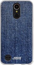 LG K10 (2017) Hoesje Transparant TPU Case - Denim #ffffff