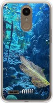 LG K10 (2018) Hoesje Transparant TPU Case - Coral Reef #ffffff