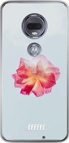 Motorola Moto G7 Hoesje Transparant TPU Case - Rouge Floweret #ffffff