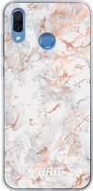 Honor Play Hoesje Transparant TPU Case - Peachy Marble #ffffff
