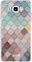 Samsung Galaxy J5 (2016) Hoesje Transparant TPU Case - Colour Tiles #ffffff