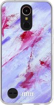 LG K10 (2017) Hoesje Transparant TPU Case - Abstract Pinks #ffffff