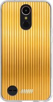 LG K10 (2017) Hoesje Transparant TPU Case - Bold Gold #ffffff