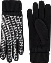 Suède handschoenen dames model Jazz Color: Black, Size: 7.5