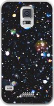 Samsung Galaxy S5 Hoesje Transparant TPU Case - Galactic Bokeh #ffffff