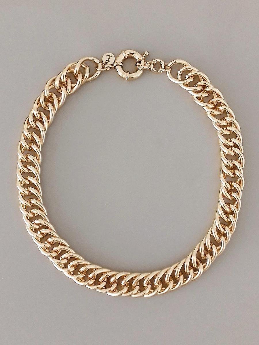 Charley Chain-link Necklace Goud