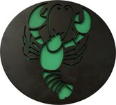 wanddecoratie schilderij sterrenbeeld kreeft