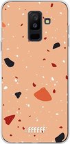 Samsung Galaxy A6 Plus (2018) Hoesje Transparant TPU Case - Terrazzo N°5 #ffffff