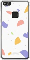 Huawei P10 Lite Hoesje Transparant TPU Case - Terrazzo N°6 #ffffff