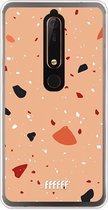 Nokia 6 (2018) Hoesje Transparant TPU Case - Terrazzo N°5 #ffffff