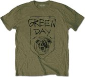 Green Day Heren Tshirt -2XL- Organic Grenade Groen