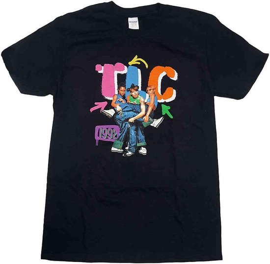 TLC - Kicking Group Heren T-shirt - M - Zwart