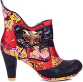 Irregular Choice Miaow Cat 70's Laarsjes Rood Zwart