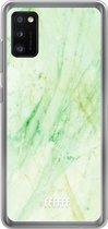 Samsung Galaxy A41 Hoesje Transparant TPU Case - Pistachio Marble #ffffff