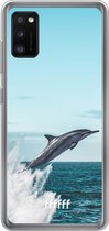 Samsung Galaxy A41 Hoesje Transparant TPU Case - Dolphin #ffffff
