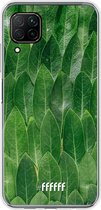 Huawei P40 Lite Hoesje Transparant TPU Case - Green Scales #ffffff