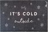 Zed kerst deurmat - Cold outside - Mad About Mats - 50x75cm