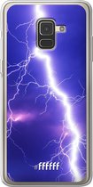 Samsung Galaxy A8 (2018) Hoesje Transparant TPU Case - Thunderbolt #ffffff