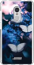 Xiaomi Redmi 5 Hoesje Transparant TPU Case - Blooming Butterflies #ffffff
