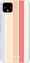 Google Pixel 4 XL Hoesje Transparant TPU Case - Vertical Pastel Party #ffffff