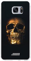 Samsung Galaxy S7 Hoesje Transparant TPU Case - Gold Skull #ffffff