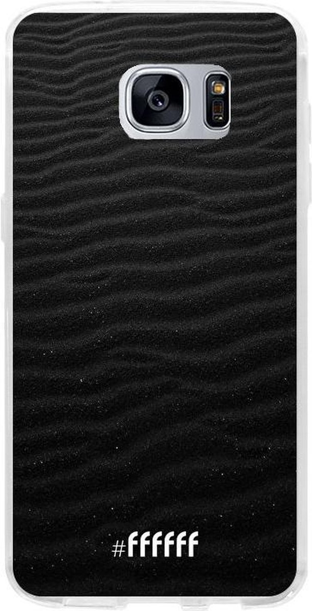 Samsung Galaxy S7 Hoesje Transparant TPU Case - Black Beach #ffffff